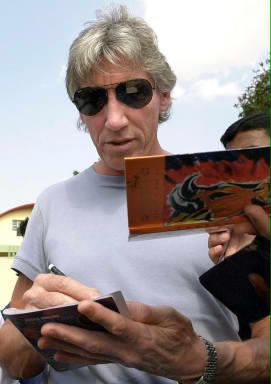 Roger Waters arriving in Bangalore